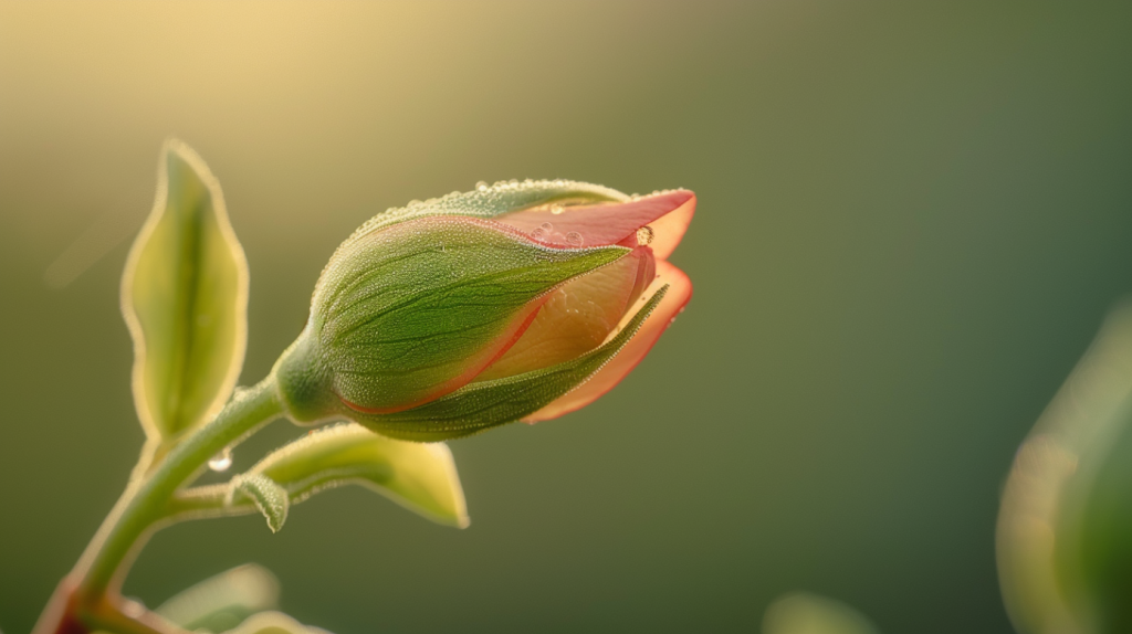 flower bud opening
